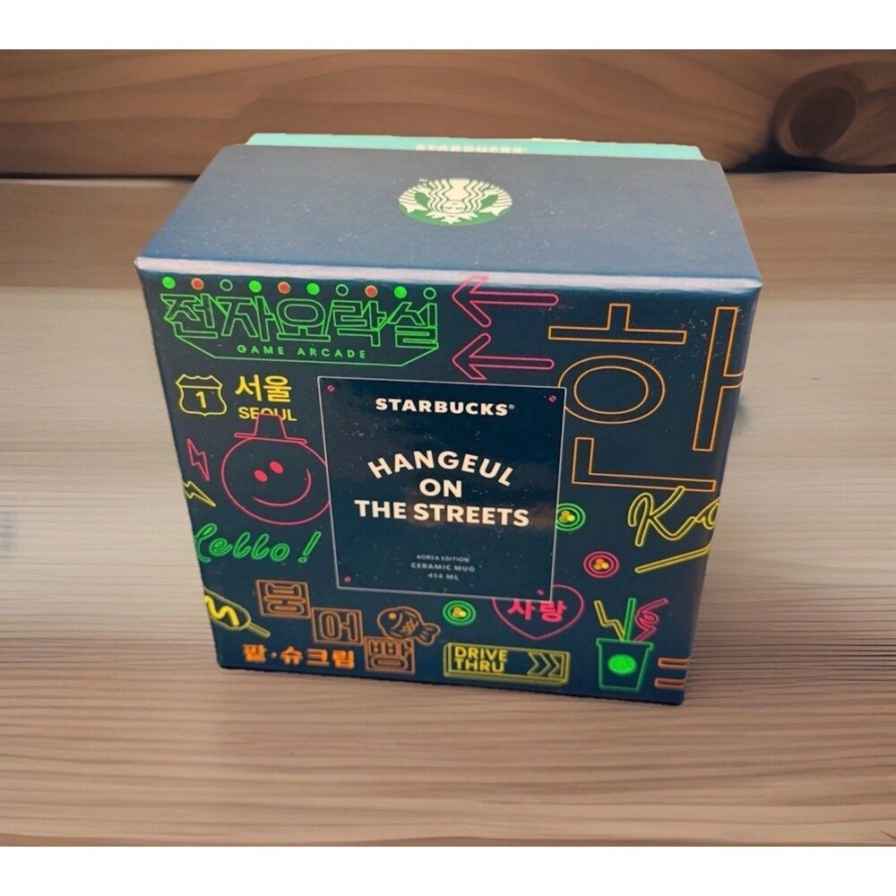 Starbucks Korea 2026 Hangeul Xion Mug 414ml 14oz Hangul on the Streets 14oz - Picture 4 of 5